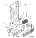 SEALED SYSTEM & MOTHER BOARD Diagram and Parts List for PCU23VGXAFSS  General Electric Refrigerator