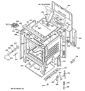 BODY PARTS Diagram and Parts List for JB600WK6WW  General Electric Range