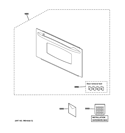 DOOR PARTS Diagram and Parts List for PSB2200NWW01  General Electric Microwave