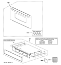 DOOR PARTS Diagram and Parts List for PSB2200NBB01  General Electric Microwave