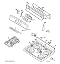 Part Location Diagram of WB34K10123 GE COVER BACK UPPER