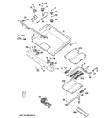 GAS & BURNER PARTS Diagram and Parts List for JGB3000ER4BB  General Electric Range
