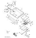 GAS & BURNER PARTS Diagram and Parts List for JGBP28WEKDWW  General Electric Range
