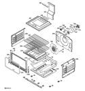 LOWER OVEN Diagram and Parts List for JGB870SET1SS  General Electric Range