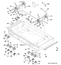 GAS & BURNER PARTS Diagram and Parts List for ZDP484NGP3SS  General Electric Range