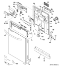 Part Location Diagram of WD34X11750 GE PANEL Assembly OUTER