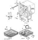 BODY PARTS Diagram and Parts List for HDA2000V35WW  Hotpoint Dishwasher