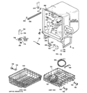 BODY PARTS Diagram and Parts List for HDA2100V35WW  Hotpoint Dishwasher
