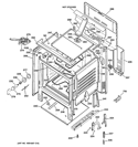 BODY PARTS Diagram and Parts List for RB787DP2BB  Hotpoint Range