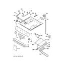 GAS & BURNER PARTS Diagram and Parts List for RGA724EK1WH  Hotpoint Range