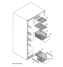 FREEZER SHELVES Diagram and Parts List for GCG21YEMHFWW  General Electric Refrigerator