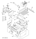 ICE MAKER & DISPENSER Diagram and Parts List for GSHF5KGXGCCC  General Electric Refrigerator