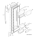 FRESH FOOD DOOR Diagram and Parts List for PSS26MGTDCC  General Electric Refrigerator