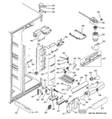 FRESH FOOD SECTION Diagram and Parts List for PSS26MGTDCC  General Electric Refrigerator