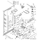 FRESH FOOD SECTION Diagram and Parts List for PSS23MGTCBB  General Electric Refrigerator