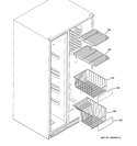 FREEZER SHELVES Diagram and Parts List for DSD26DHWABG  General Electric Refrigerator
