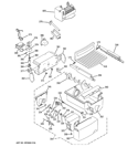 ICE MAKER & DISPENSER Diagram and Parts List for PCG23NGSBFBB  General Electric Refrigerator