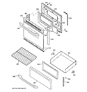 DOOR & DRAWER PARTS Diagram and Parts List for JBS27SM1SS  General Electric Range