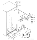 FRESH FOOD SECTION Diagram and Parts List for GSF25JGDCWW  General Electric Refrigerator