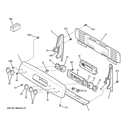 CONTROL PANEL Diagram and Parts List for JB655ST3SS  General Electric Range
