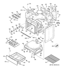 BODY PARTS Diagram and Parts List for JB655ST3SS  General Electric Range