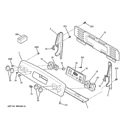 CONTROL PANEL Diagram and Parts List for JB670SP5SS  General Electric Range