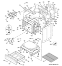 BODY PARTS Diagram and Parts List for JB670SP5SS  General Electric Range