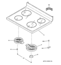 COOKTOP Diagram and Parts List for JBS55MM6BS  General Electric Range