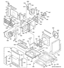 MOTOR, HEATER & BASE PAN PARTS Diagram and Parts List for AZ85H18EACM1  General Electric Air Conditioner