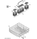 LOWER RACK ASSEMBLY Diagram and Parts List for ZBD6900V50II  General Electric Dishwasher