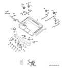 GAS & BURNER PARTS Diagram and Parts List for P2B930SET2SS  General Electric Range