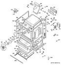 BODY PARTS Diagram and Parts List for PGB910DET2WW  General Electric Range