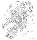 BODY PARTS Diagram and Parts List for PGB980SET2SS  General Electric Range