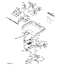 GAS & BURNER PARTS Diagram and Parts List for PGB995DET1BB  General Electric Range