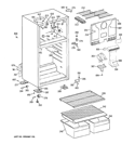 CABINET Diagram and Parts List for GTH18CBD4RBB  General Electric Refrigerator