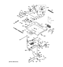 GAS & BURNER PARTS Diagram and Parts List for CGS990SET2SS  General Electric Range