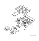 CONTROL PANEL & COOKTOP Diagram and Parts List for CGS990SET2SS  General Electric Range