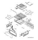 Part Location Diagram of WB49K10028 GE Broil Deflector