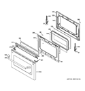 Part Location Diagram of WB34X28741 GE Frame window Assembly