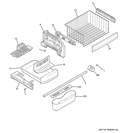 Part Location Diagram of WR12X11027 GE Basket Handle
