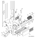 MACHINE COMPARTMENT Diagram and Parts List for CFCP1NIZESS  General Electric Refrigerator