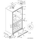 CASE PARTS Diagram and Parts List for CFCP1RKBDSS  General Electric Refrigerator