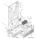 SEALED SYSTEM & MOTHER BOARD Diagram and Parts List for CSHS6UGZESS  General Electric Refrigerator