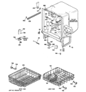 BODY PARTS Diagram and Parts List for HDA1100N35WH  Hotpoint Dishwasher
