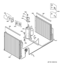 Part Location Diagram of WP87X10056 GE EVAPORATOR