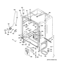 Part Location Diagram of WD12X10396 GE STUD & ROLLER Assembly
