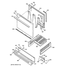DOOR & DRAWER PARTS Diagram and Parts List for RGB518PCD1CT  Hotpoint Range