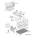 UNIT PARTS Diagram and Parts List for HTR16ABSJRBB  General Electric Refrigerator