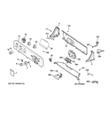 CONTROLS & BACKSPLASH Diagram and Parts List for HTWP1200D0WW  Hotpoint Washer
