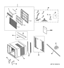 Part Location Diagram of 49-7659-1 GE USE & CARE MANUAL